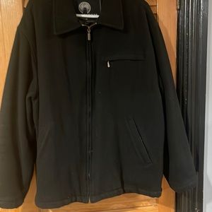 Weatherproof black wool jacket in good pre owned condition